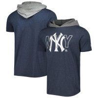 Adult Men's New York Yankees New Era Team baseball Hoodie baseball T-shirt - Navy