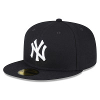 Adult Men's New York Yankees New Era Throwback Authentic Collection 59FIFTY Fitted Hat - Navy
