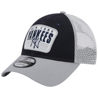 Adult Men's New York Yankees New Era Two-Tone Patch 9FORTY Snapback Hat - Navy