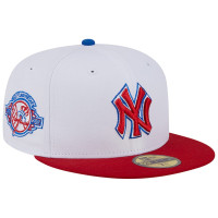 Adult Men's New York Yankees New Era Undervisor 59FIFTY Fitted Hat - White/Red