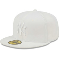 Adult Men's New York Yankees New Era White on White 59FIFTY Fitted Hat