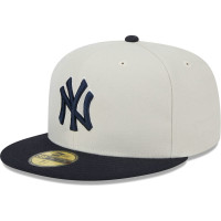Adult Men's New York Yankees New Era World Class Back Patch 59FIFTY Fitted Hat - Gray/Navy