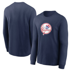 Adult Men's New York Yankees Alternate Logo Long Sleeve baseball T-shirt - Navy