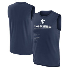 Adult Men's New York Yankees Exceed Performance Tank Top - Navy Adult Men's New York Yankees Exceed Performance Tank Top - Navy