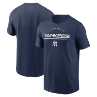 Adult Men's New York Yankees Team Engineered Performance baseball T-shirt - Navy