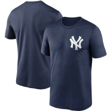 Adult Men's New York Yankees Wordmark Legend Performance baseball T-shirt - Navy