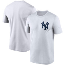 Adult Men's New York Yankees Wordmark Legend Performance baseball T-shirt - White