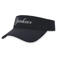 Adult Men's New York Yankees Wordmark Performance Adjustable Visor - Navy Adult Men's New York Yankees Wordmark Performance Adjustable Visor - Navy