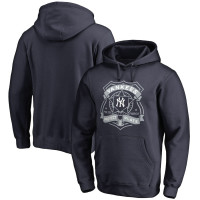 Adult Men's New York Yankees Police Badge Pullover baseball Hoodie - Navy Adult Men's New York Yankees Police Badge Pullover baseball Hoodie - Navy