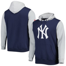 Adult Men's New York Yankees Stitches Team Pullover baseball Hoodie - Navy/Gray