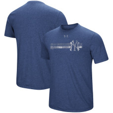 Adult Men's New York Yankees Under Armour Stripe Logo Tri-Blend baseball T-shirt - Heathered Navy Adult Men's New York Yankees Under Armour Stripe Logo Tri-Blend baseball T-shirt - Heathered Navy