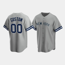 Mens New York Yankees Custom Replica Road Gray Jersey Mens New York Yankees Custom Replica Road Gray Jersey