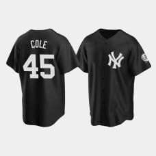 Mens New York Yankees Gerrit Cole Replica Fashion Black Jersey Mens New York Yankees Gerrit Cole Replica Fashion Black Jersey