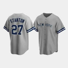 Mens New York Yankees Giancarlo Stanton Replica Road Gray Jersey Mens New York Yankees Giancarlo Stanton Replica Road Gray Jersey