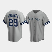 Mens New York Yankees Gio Urshela Replica Road Gray Jersey
