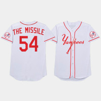 Mens New York Yankees #54 Aroldis Chapman 2021 Players Weekend Nickname White Jersey Mens New York Yankees #54 Aroldis Chapman 2021 Players Weekend Nickname White Jersey