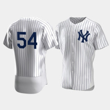 Mens New York Yankees #54 Aroldis Chapman White Authentic Jersey