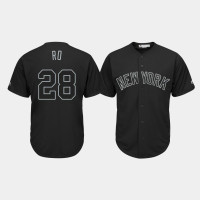 New York Yankees #28 Austin Romine 2019 Players' Weekend Ro Black Replica Jersey Mens New York Yankees #28 Austin Romine 2019 Players' Weekend Ro Black Replica Jersey Mens