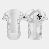 Mens New York Yankees White 2019 Postseason Authentic Flex Base Jersey