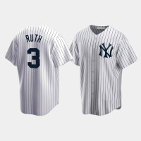 Mens New York Yankees #3 Babe Ruth Cooperstown Collection Home White Jersey Mens New York Yankees #3 Babe Ruth Cooperstown Collection Home White Jersey