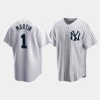 Mens New York Yankees #1 Billy Martin Cooperstown Collection Home White Jersey Mens New York Yankees #1 Billy Martin Cooperstown Collection Home White Jersey