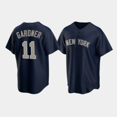 Mens New York Yankees #11 Brett Gardner Navy Replica Alternate Jersey Mens New York Yankees #11 Brett Gardner Navy Replica Alternate Jersey