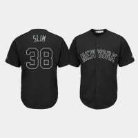 New York Yankees #38 Cameron Maybin 2019 Players' Weekend Slim Black Replica Jersey Mens New York Yankees #38 Cameron Maybin 2019 Players' Weekend Slim Black Replica Jersey Mens