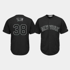 New York Yankees #38 Cameron Maybin 2019 Players' Weekend Slim Black Replica Jersey Mens New York Yankees #38 Cameron Maybin 2019 Players' Weekend Slim Black Replica Jersey Mens