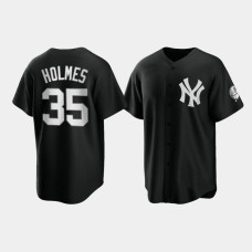 New York Yankees Clay Holmes Black 2021 All Black Fashion Replica Jersey