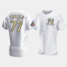 Mens New York Yankees #77 Clint Frazier White 2009 World Series Champions Jersey Mens New York Yankees #77 Clint Frazier White 2009 World Series Champions Jersey