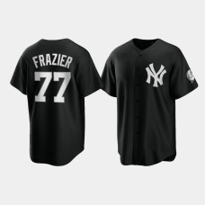 New York Yankees Clint Frazier Black 2021 All Black Fashion Replica Jersey New York Yankees Clint Frazier Black 2021 All Black Fashion Replica Jersey
