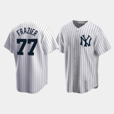Mens New York Yankees #77 Clint Frazier Cooperstown Collection Home White Jersey Mens New York Yankees #77 Clint Frazier Cooperstown Collection Home White Jersey