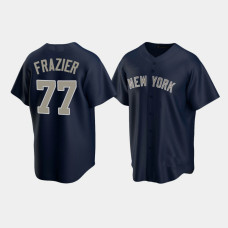 Mens New York Yankees #77 Clint Frazier Navy Replica Alternate Jersey Mens New York Yankees #77 Clint Frazier Navy Replica Alternate Jersey