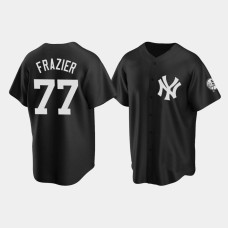 Mens New York Yankees #77 Clint Frazier Black 2020 Replica Fashion Jersey Mens New York Yankees #77 Clint Frazier Black 2020 Replica Fashion Jersey