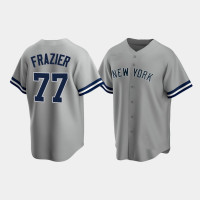 Mens New York Yankees #77 Clint Frazier Gray Replica Road Jersey Mens New York Yankees #77 Clint Frazier Gray Replica Road Jersey
