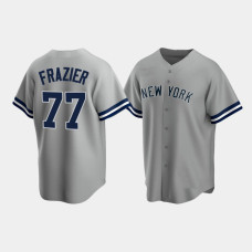 Mens New York Yankees #77 Clint Frazier Gray Replica Road Jersey Mens New York Yankees #77 Clint Frazier Gray Replica Road Jersey