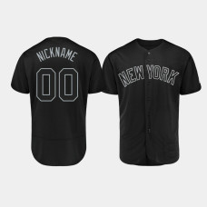 Mens New York Yankees Authentic #00 Custom 2019 Players' Weekend Black Jersey Mens New York Yankees Authentic #00 Custom 2019 Players' Weekend Black Jersey