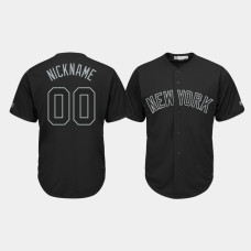 New York Yankees #00 Custom 2019 Players' Weekend Nickname Black Replica Jersey Mens New York Yankees #00 Custom 2019 Players' Weekend Nickname Black Replica Jersey Mens
