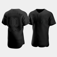 Mens New York Yankees Custom #00 Black Award Collection Jersey Mens New York Yankees Custom #00 Black Award Collection Jersey