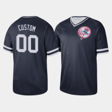 Mens New York Yankees Custom #00 Navy Cooperstown Collection V-Neck Legend Jersey Mens New York Yankees Custom #00 Navy Cooperstown Collection V-Neck Legend Jersey
