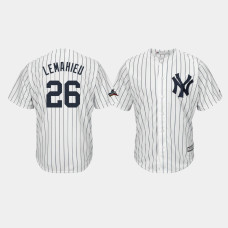 New York Yankees Mens #26 DJ LeMahieu 2019 Postseason White Official Cool Base Jersey New York Yankees Mens #26 DJ LeMahieu 2019 Postseason White Official Cool Base Jersey