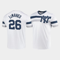 Mens New York Yankees #26 DJ LeMahieu White Cooperstown Collection V-Neck Jersey Mens New York Yankees #26 DJ LeMahieu White Cooperstown Collection V-Neck Jersey