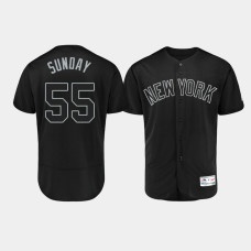 Mens New York Yankees Authentic #55 Domingo German 2019 Players' Weekend Black Sunday Jersey Mens New York Yankees Authentic #55 Domingo German 2019 Players' Weekend Black Sunday Jersey