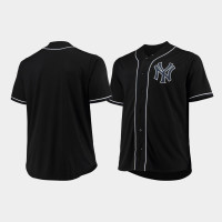 Mens New York Yankees Black Fashion Majestic Big & Tall Jersey