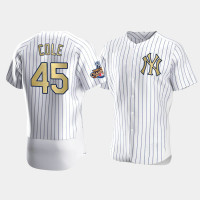 Mens New York Yankees #45 Gerrit Cole White 2009 World Series Champions Jersey Mens New York Yankees #45 Gerrit Cole White 2009 World Series Champions Jersey