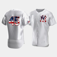 Mens New York Yankees #45 Gerrit Cole White 4th of July 2020 Stars & Stripes Jersey Mens New York Yankees #45 Gerrit Cole White 4th of July 2020 Stars & Stripes Jersey