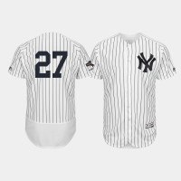 Mens New York Yankees #27 Giancarlo Stanton White 2019 Postseason Authentic Flex Base Jersey Mens New York Yankees #27 Giancarlo Stanton White 2019 Postseason Authentic Flex Base Jersey
