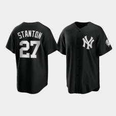 New York Yankees Giancarlo Stanton Black 2021 All Black Fashion Replica Jersey New York Yankees Giancarlo Stanton Black 2021 All Black Fashion Replica Jersey