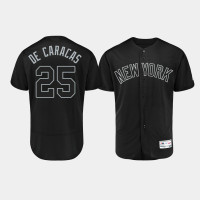 Mens New York Yankees Authentic #25 Gleyber Torres 2019 Players' Weekend Black De Caracas Jersey Mens New York Yankees Authentic #25 Gleyber Torres 2019 Players' Weekend Black De Caracas Jersey