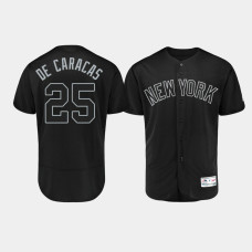 Mens New York Yankees Authentic #25 Gleyber Torres 2019 Players' Weekend Black De Caracas Jersey Mens New York Yankees Authentic #25 Gleyber Torres 2019 Players' Weekend Black De Caracas Jersey